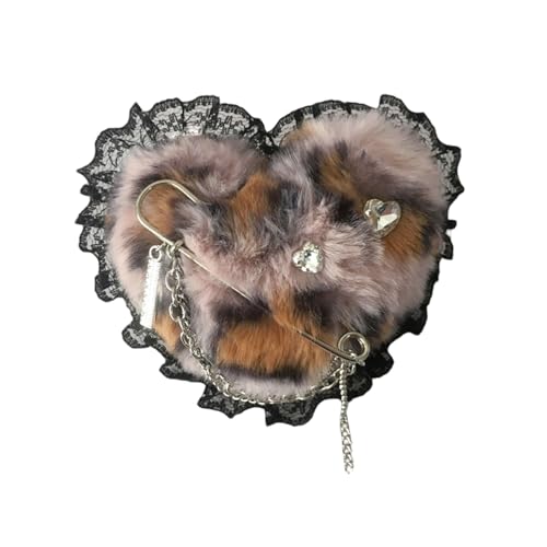 Broche de pelo peludo con piedras de arbusto para niña, ideal para la mayoría del cabello para clip de pelo con alfiler para mujeres y niñas, clip de moda único