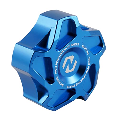 NICECNC RZR Aluminum Fuel Tank Cap Fuel Gas Cap Compatible with Polaris XP 4 2013-2018, Scrambler XP 1000 2016-2021, Sportsman Touring 570 2014-2017, See Fitments Blue -  NICECNC3227C00104[A001]