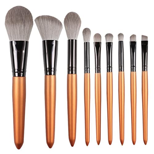 MQPALZKD Juego de brochas de maquillaje, juego completo, brocha for sombra de ojos en polvo suelto, herramientas de belleza for el cabello suave, brocha for polvo suelto(Blue,White)