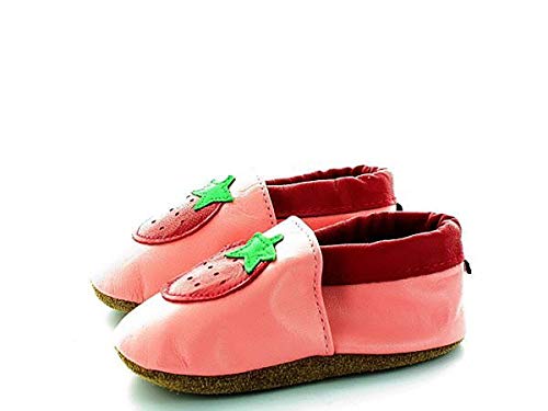 Liloopop Chaussons Bébé Cuir Souple Tagada (6 à 12 Mois), Rose Cover
