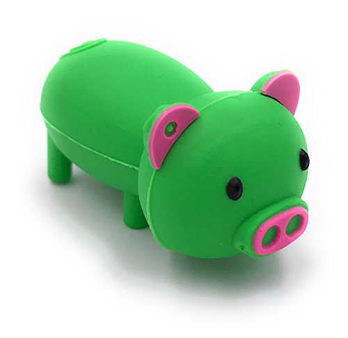 Clé USB cochon vert 128 Go USB 3.0 H-Customs, stockage externe rapide et rigolo