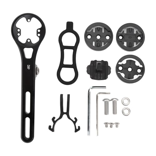 Cerlyiont Monte de la computadora de Bicicleta, Soporte para el manejo de la computadora de Bicicleta, los Soportes Delanteros para el Manillar Integrado de la Bicicleta, con 4 adaptadores