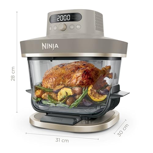 Ninja CRISPi PRO XL Glas-Heißluftfritteuse Air-Fryer, Stone Gold, AS090EUSD – Ansicht 3