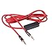 Red Color 3.5mm Audio Cable Lead Cord w MIC For Nakamichi NK 780 M Over-Ear Headphone