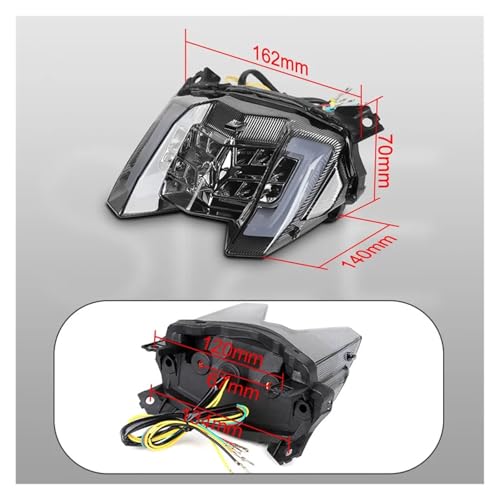 Luz de freno trasera para Yamaha FZ-09 que elimina parpadeos 12V LED 3