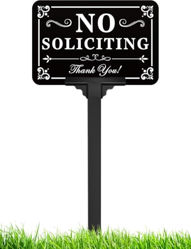 Panneau No Soliciting de jardin pour la tranquillité de la maison