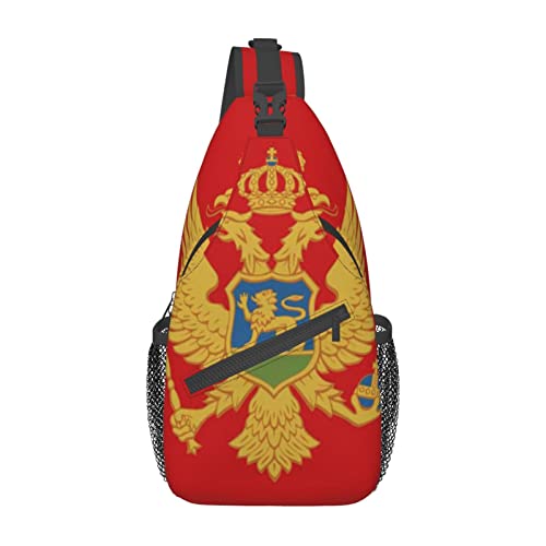 Morrales Unisex Montenegrin Bandera Negro miniatura 2