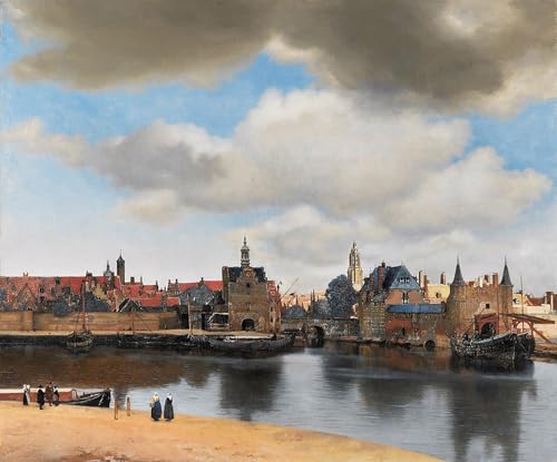 Tableau Vue sur Delft Jan Vermeer Peinture sur Toile 60x90cm