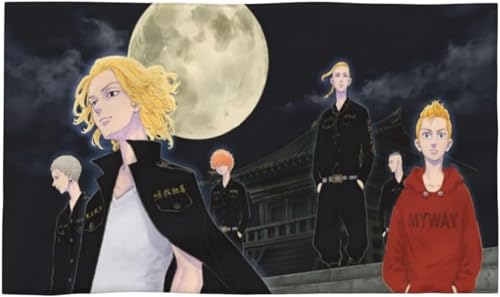 東京卍リベンジャーズ (16) フェイスタオル タオルアニメ 柔らか肌触り おしゃれ ハンドタオル 四季通用 タオル 家庭用 業務用 ホテル スポーツなどに最適40x70cm