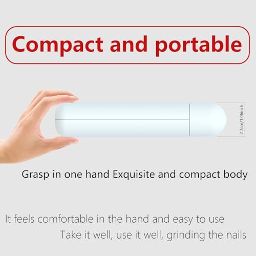 Dog Nail Grinder-Powerful 2-Speed Dog Nail Trimmers with Safe LED Lighting and Battery Capacity Indicator Light & Type-c USB Rechargeable Quiet pet Nail Grinder Clipper for Dogs/Cats (White) - Image 8