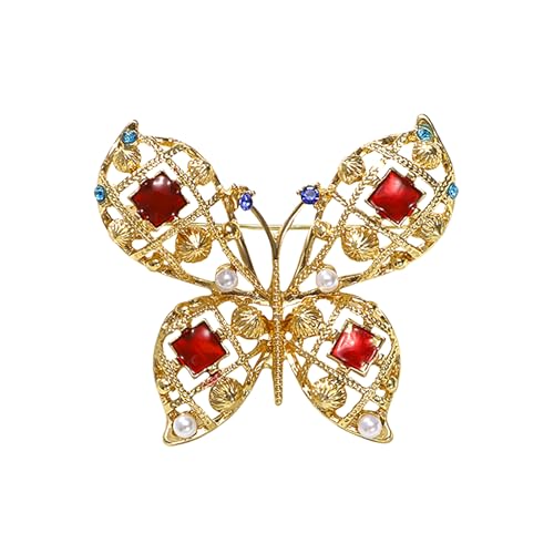 Image of Insect Animal Brooch Pin for Women Rhinestone Lapel Pins Vintage Brooches for Costume Accessories