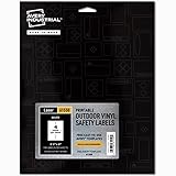 Avery Industrial™ Adhesive Vinyl Labels, 61550, Rectangle, 3.5
