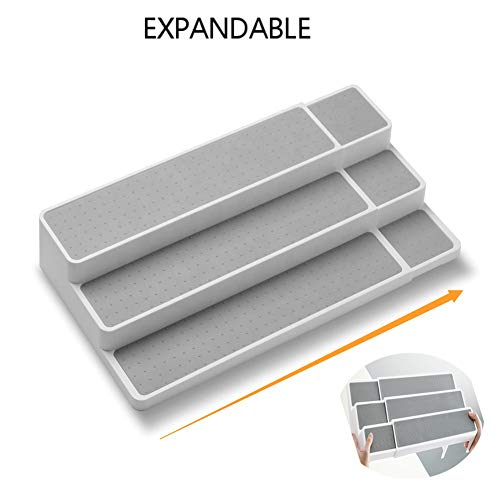 Spice Racks For Inside Cupboard, 3 Tier Expandable Spice Racks Free Standing, Non Slip Plastic Organiser For Kitchen, Pantry And Bathroom (3 Tier) - Image 4