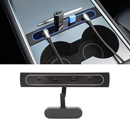 Console centrale ordonnée grâce au concentrateur USB LED 4 en 1 multiport - 3