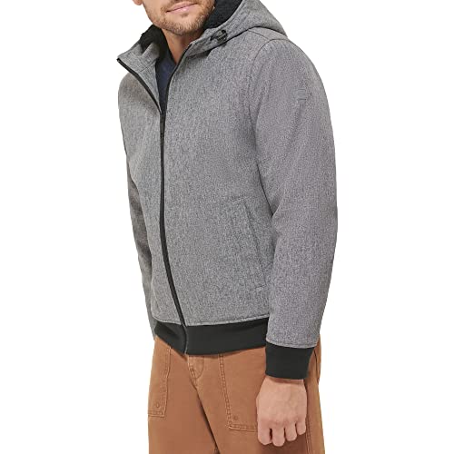 Image of DOCKERS Men's Softshell Sherpa Lined Bomber Jacket (Standard and Big & Tall)
