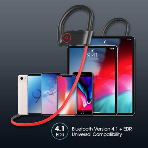 Image of noot Products NP11 Wireless Bluetooth in-Ear Headphones with Mic, Volume & Remote Control IPX7 Sweatproof Earbuds for Sports, Running, Gym (B17)