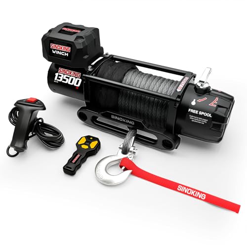 Sinoking 13500 Lb Electric Winch For Jeep Truck Suv Trailer Winch  Boat Winch...