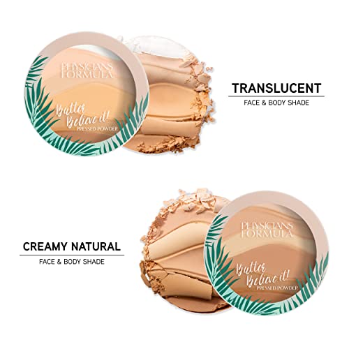 Physicians Formula Butter Believe It! Pressed Powder Translucent | Dermatologist Tested, Clinicially Tested #TOP6