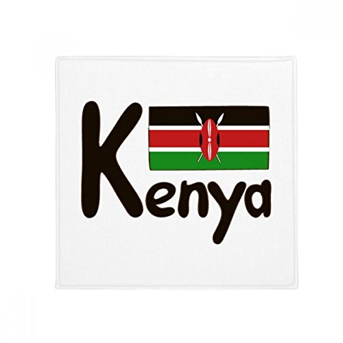 Tapis antidérapant drapeau Kenya 80cm multicolore avec base noire haute adhérence