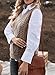 EVALESS Women Oversized Sweater Vest Fall Winter 2025 Casual V Neck Sleeveless Sweaters Cable Knit Solid Color Tops Loose Tunics Khaki Medium