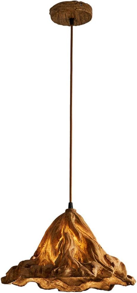 Chandelier métal et résine CFWSHJ lustre rétro pour salon sombre et sans charme