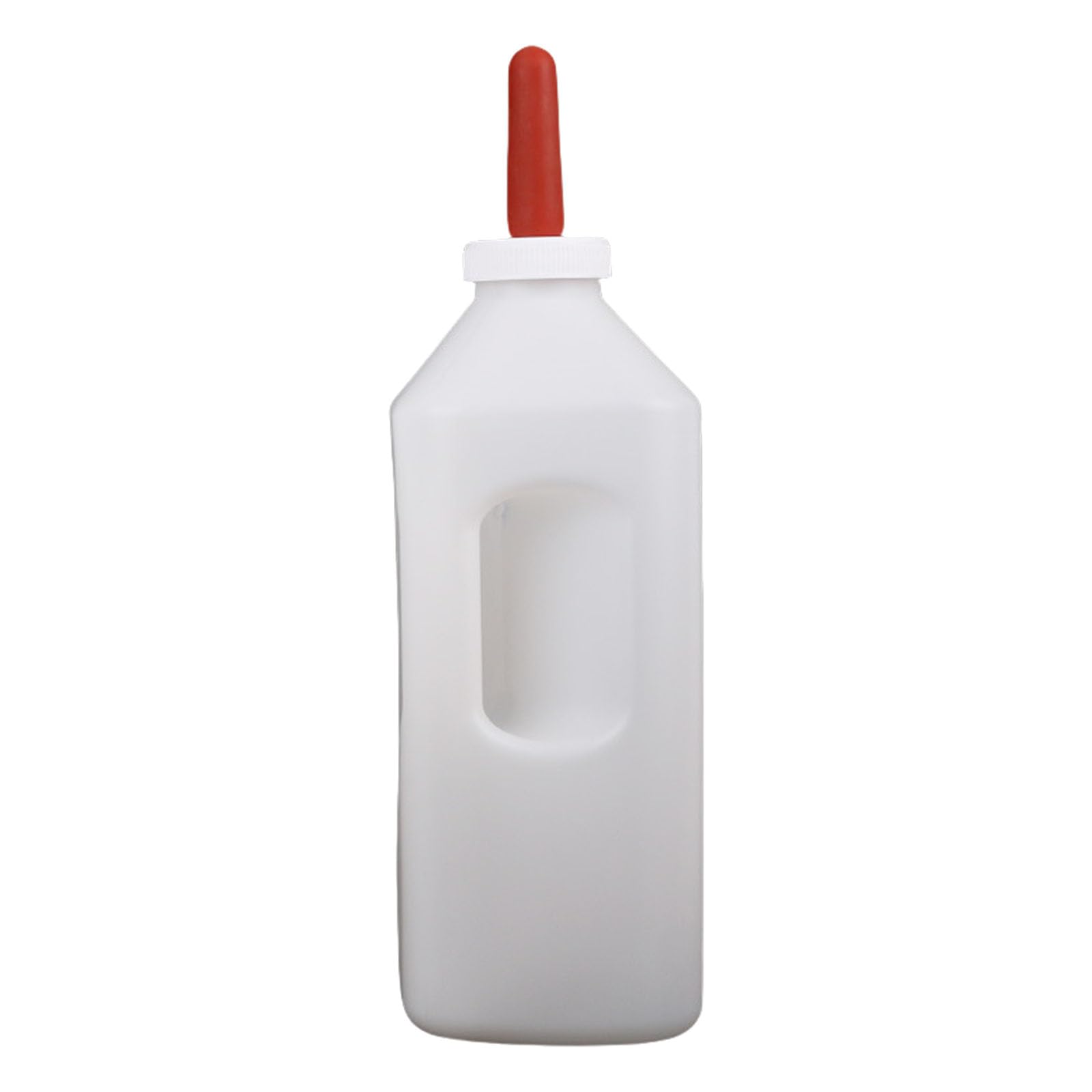 Alimentatori per latte di vitello da 1-5 litri con capezzolo e comoda maniglia di alimentazione Forniture per l'alimentazione del bestiame Portabottiglie per vitelli Bottiglia di latte di grande