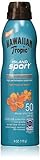 Hawaiian Tropic Island Sport Sunscreen Spray in SPF 50 Coconut, 6 Ounce