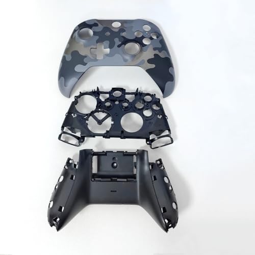 Image of Hzxkqmil Replacement Housing Shell Full Set for Xbox One Controller - Black Camo Special Edition, DIY Faceplate Case Cover Buttons Accessories for Xbox One S /X Controller (Model 1708)
