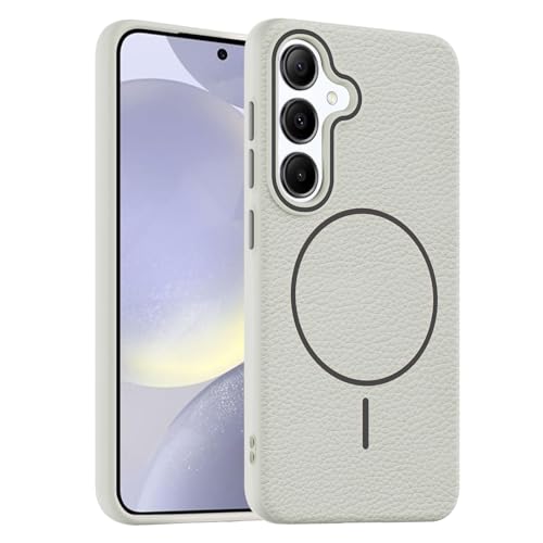 Coque Samsung S24 magnétique en TPU blanc souple et fin