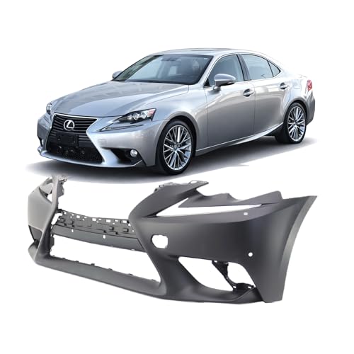 Image of FitParts Compatible with Lexus IS250 /350 2014-2016 Front Bumper Cover | Primed, Sedan, Ready to Paint, OEM 521195E910, LX1000265