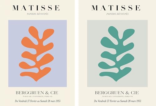 Affiche Henri Matisse Algue Rose Orange - Tableau abstrait 40x60cm pour salon