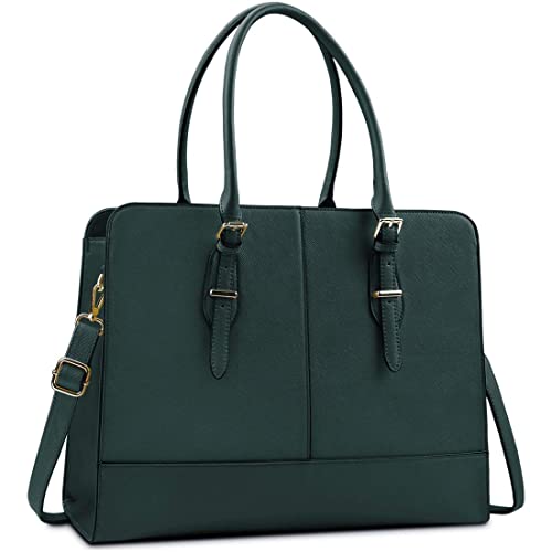 Laptop Bag for Women 15.6 Inch Leather Work Tote Briefcase Business Computer Shoulder Bag Large...