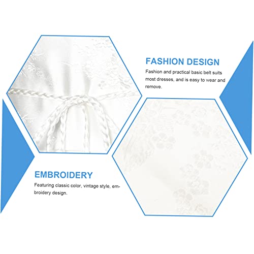 Homoyoyo Japanese Silk Floral Embroidered Obi Sash for Kimono & Yukata - Elegant Traditional Accessory2