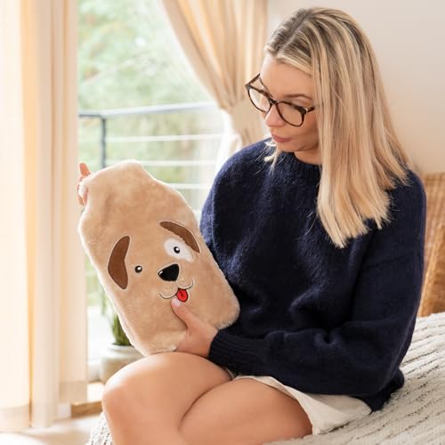 soxo Lustige Wärmflasche Mit Bezug Geschenk Für Frauen Männer Geschenke Lustig Wärmeflasche Hund