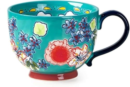 AOBOPOマおしゃれ無地デザイン陶器マグカップ 500ml 大きい容量グカップ 和風陶芸焼き物 可愛いモダンコーヒーカップ コーヒー・ホットドリンク用 和食器にも最適