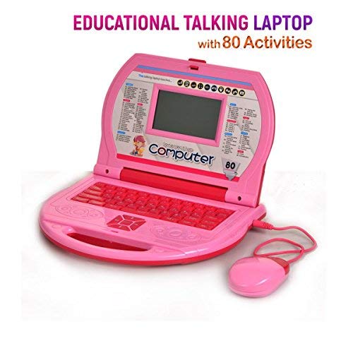 pink toy laptop