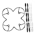 Cikuso 3 x Juegos de Helices o Palas Recambio Hubsan X4 H107L, H107C, H107D, Nanodrone vCAM, V2 y Skyview y Top Selling X6 (Blancas y Negras)