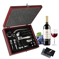 UCAMP Luxus Wein Öffner - Sommelier Set mit 11 Korkenziehern, Weinzubehör Geschenkset für Weinliebhaber（Holzbox）