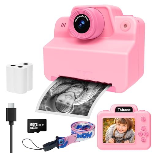 Kids Camera Instant Print Camera for Kids, Toddler Instant Camera for 3 4 5 6 7 8 9 10 Year Old...