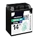 Motorradbatterie 12 V 14 Ah HeyVolt GEL für verschiedene Motorradtypen