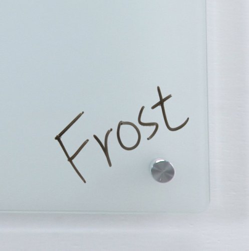 Audio-Visual Direct Frosted Glass Dry-Erase Board Set - 4' X 3' - Includes Hardware & Marker Tray (Non-Magnetic) #TOP4