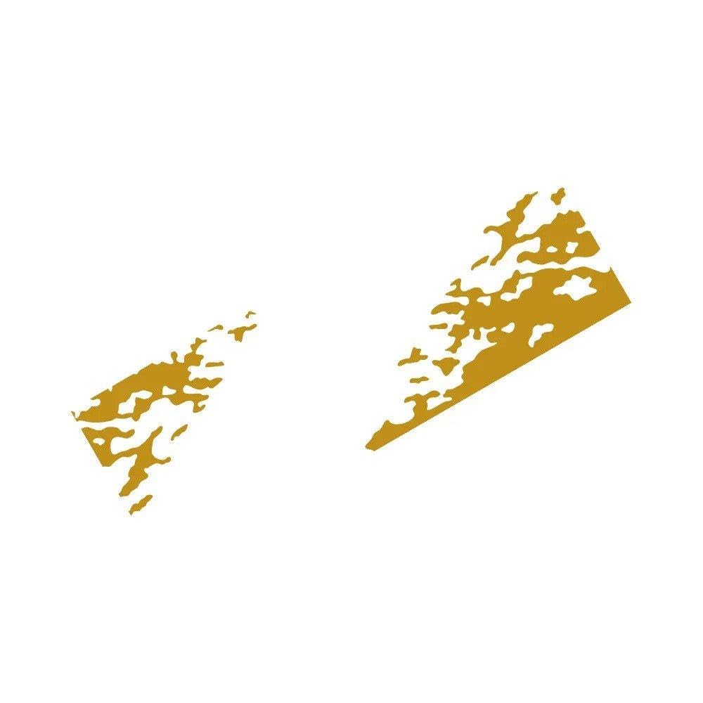 Auto Accessory Car Tail Decoration Auto Decal Sticker Pickup Truck Tailgate(Matt Gold)