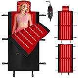 AVZAVZ Red Light Therapy Mat for Fully Body, Red Light Blanket Dual Wavelength 660nm & 850nm Infrared Red Light Therapy Pad, Ideal for Home/Office/Men/Women/Elderly 74.8inch*33.46inch 660 LEDs