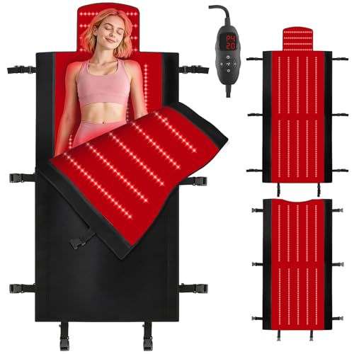 AVZAVZ Red Light Therapy Mat for Fully Body, Red Light Blanket Dual Wavelength 660nm & 850nm...