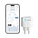 Produktbild meross Intelligente Steckdose (Typ E), 16 A, WLAN-Steckdose, Mini kompatibel mit Alexa, Google Home und SmartThings, intelligente Steckdose mit Energieverbrauchsmessung für Photovoltaik-Solarpanel