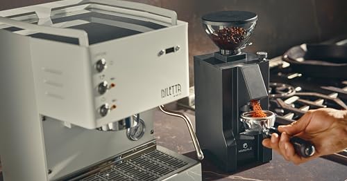 Eureka Mignon Notte Espresso Grinder, Black | 150g, 50mm Steel Burrs, Stepless - image 4