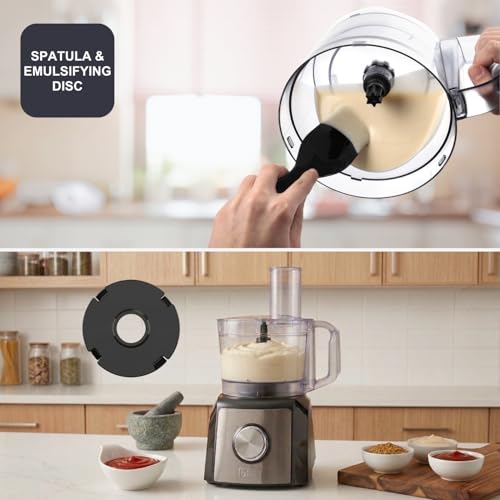 Miniatura 6 de Black Decker Bxfpa1200e; Procesador De Alimentos. 1200w; Jarra 1.5l. 2 Velocidades Función Turbo. 8 Accesorios; Acabados En Acero Inoxidable Antihuellas; Cuchillas Y Discos En Inox; Bpa Free