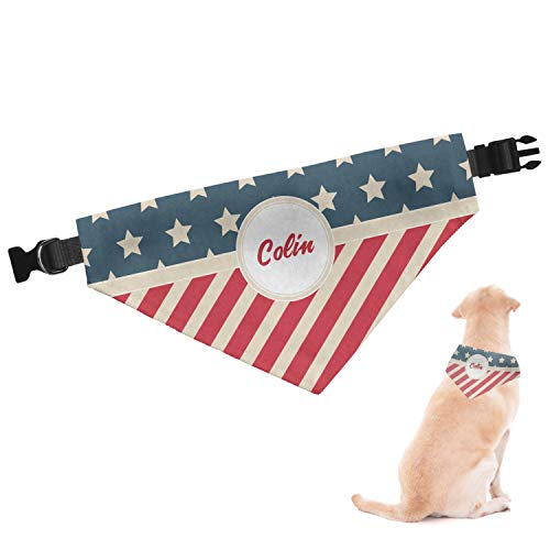 RNK Shops Personalized Stars and Stripes Dog Bandana - Small