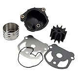 NorthBoat 984461 Kit de turbine de pompe à eau avec boîtier pour moteurs OMC Cobra Stern Drives 2.3 2.5 3.0 4.3 4.6 5.0 5.7 5.8 7.5 L 1986 1993 Turbine remplace 777128
