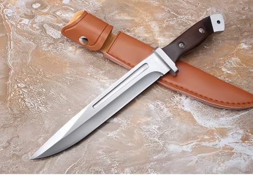 FARDEER Knife D008 Couteau à Outils de Camping en Plein air,Couteau de Survie Tranchant avec étui Full Tang Couteau de Ceinture